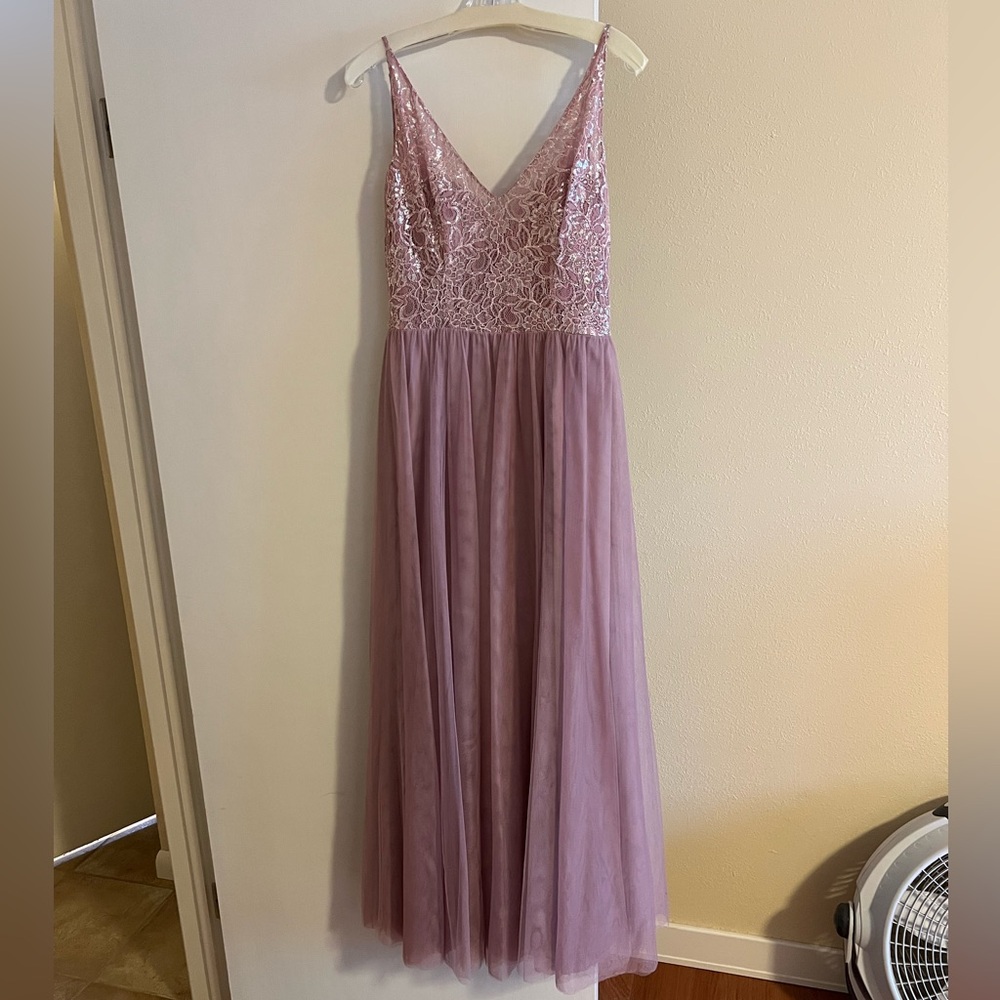 Elegant Pink Lace Gown from Our Shop Bridal